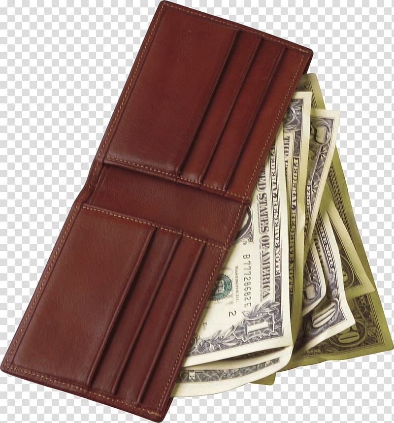 wallet with money clipart transparent