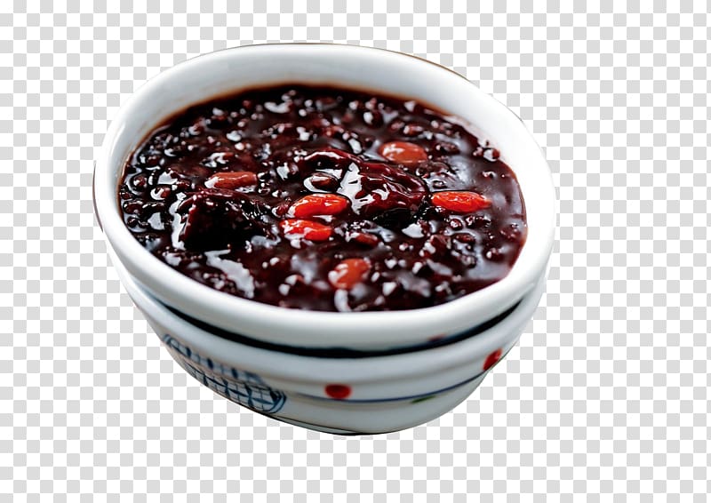 Laba congee Porridge Laba Festival 12u67088u65e5, Black rice rice porridge transparent background PNG clipart