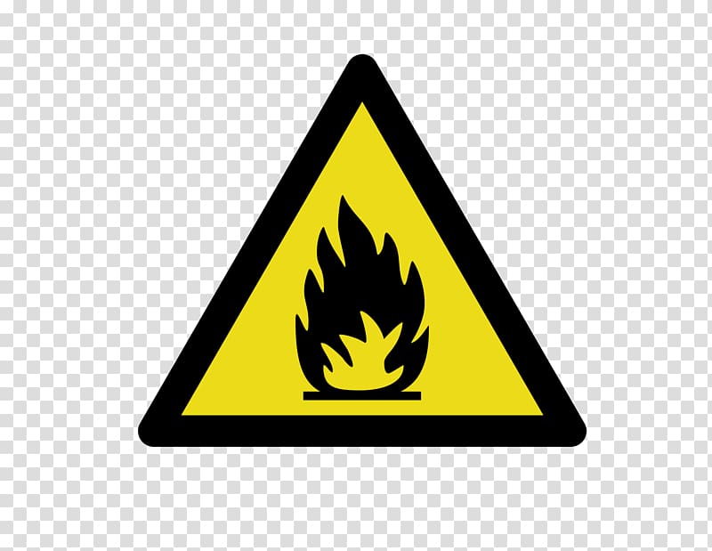 Warning sign Combustibility and flammability Hazard Safety Flammable liquid, warning transparent background PNG clipart