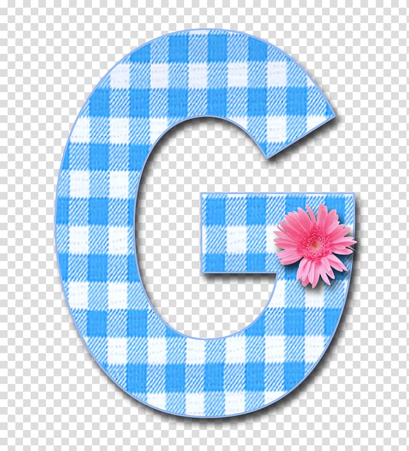 Letter case Alphabet, blue gingham transparent background PNG clipart