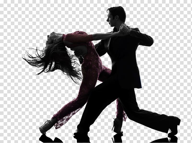 man and woman dancing digital illustration, Ballroom dance Dance studio Swing Salsa, dance transparent background PNG clipart