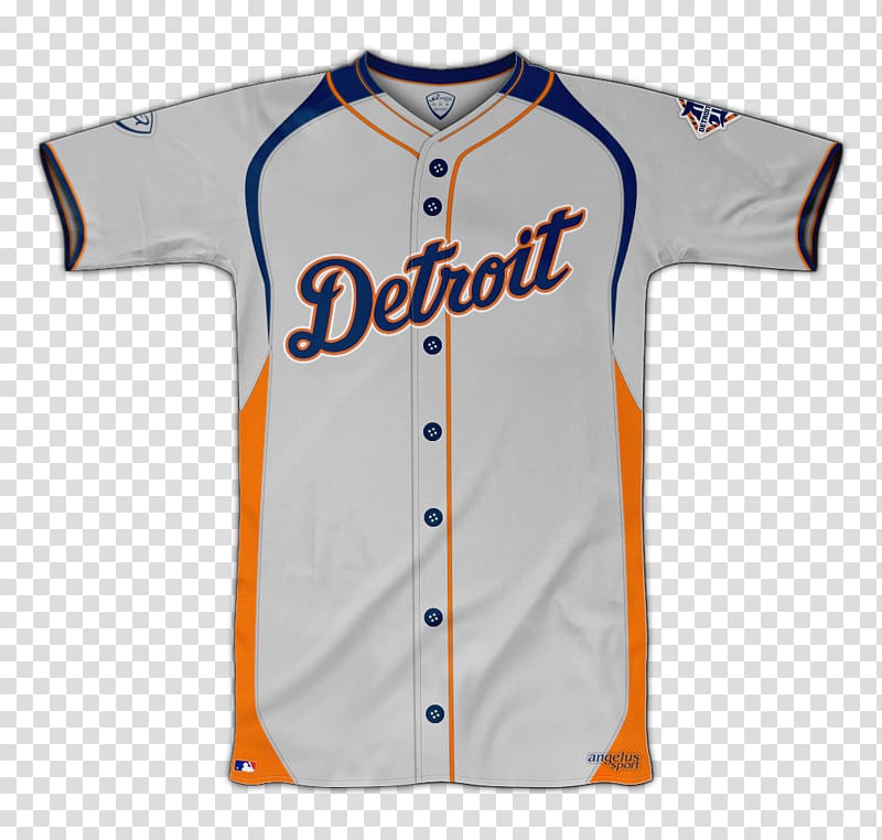 Sports Fan Jersey Detroit Tigers Baseball uniform T-shirt, T-shirt transparent background PNG clipart