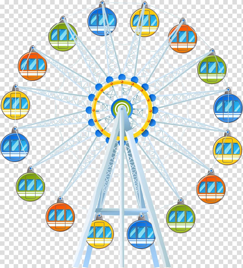 Ferris wheel Amusement park Carousel , Amusement Park transparent background PNG clipart