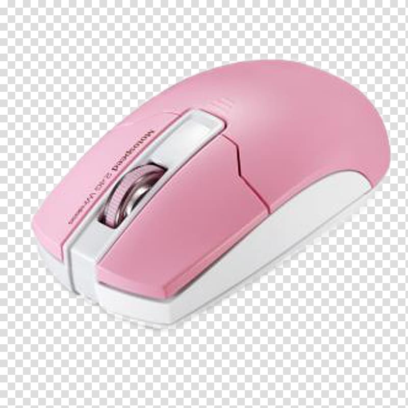 Computer mouse Laptop Wireless, Pink Mouse transparent background PNG clipart
