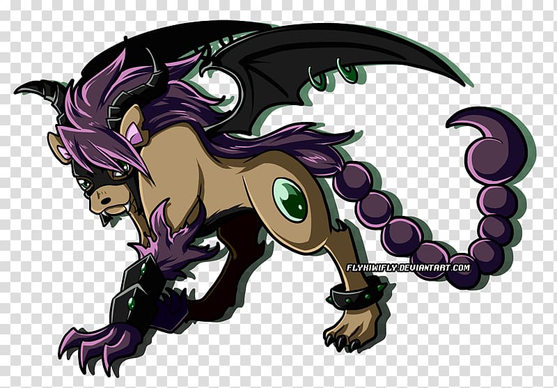 Manticore Anime Digimon Dragon Drawing, Anime transparent background PNG clipart