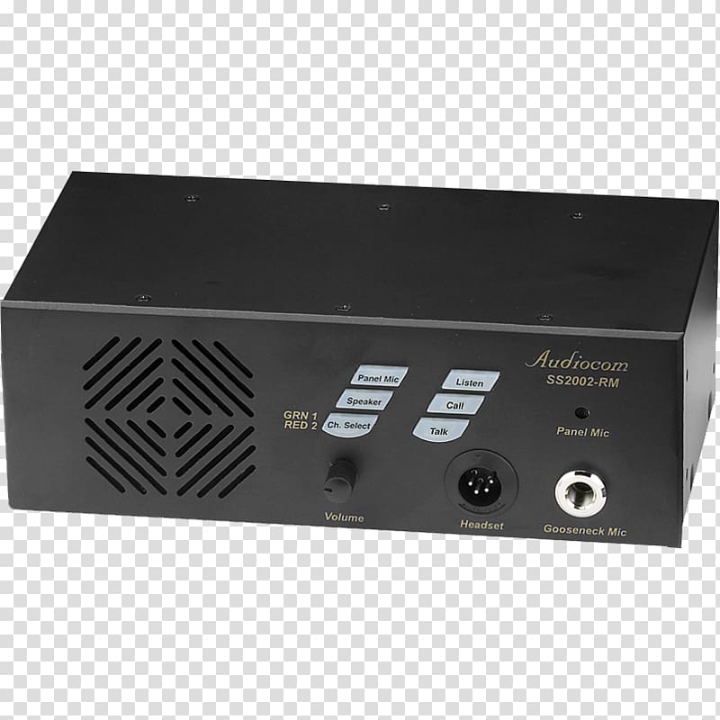 Electronics RF modulator Intercom Headset Pro Acoustics, talk box transparent background PNG clipart