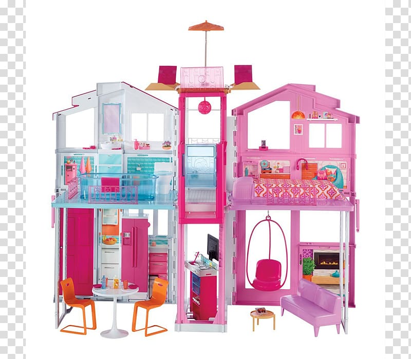 Barbie Dollhouse Toy Mattel, barbie transparent background PNG clipart