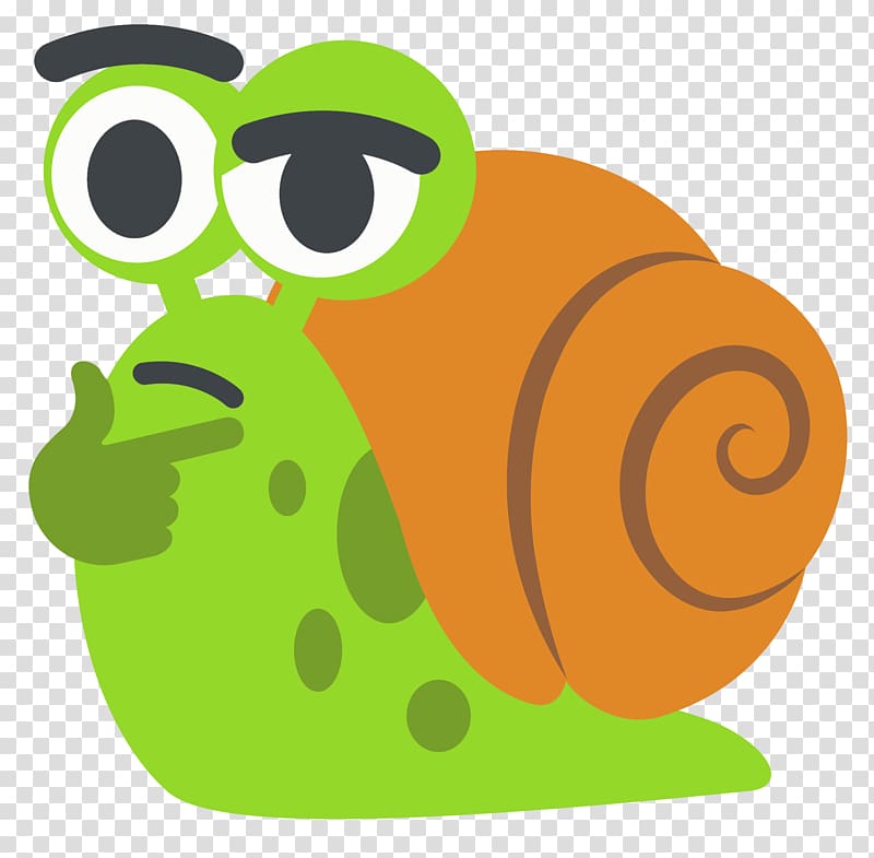 Sea snail Pomacea bridgesii Slug Emoji, Snail transparent background PNG clipart