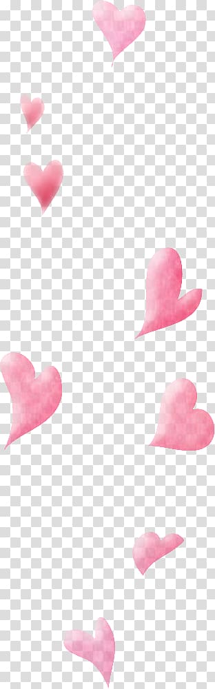 pink hearts lot illustration, Pink Gratis , Floating pink hearts transparent background PNG clipart