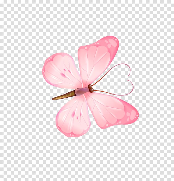 pink butterfly illustration, Butterfly Icon, Pink Butterfly transparent background PNG clipart