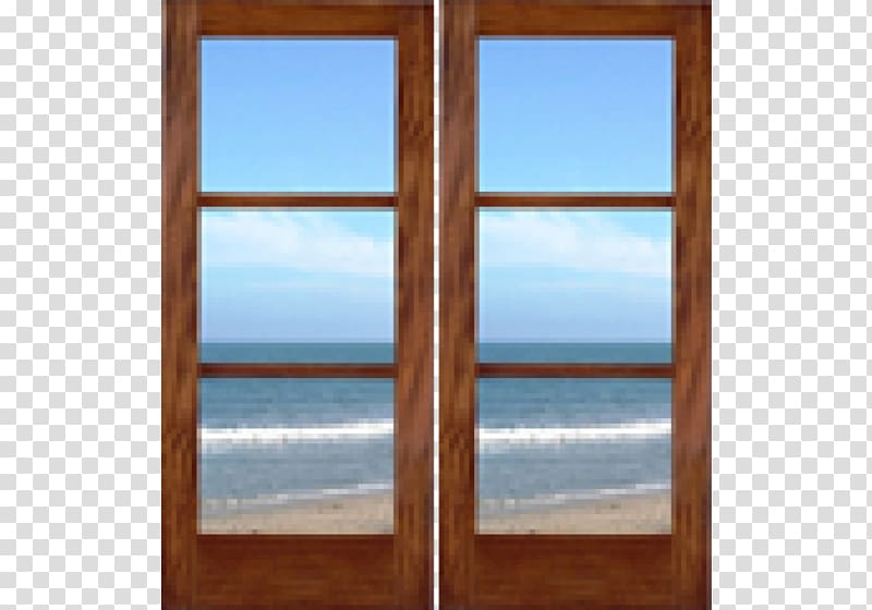 Window Wood stain Varnish Frames, glass doors transparent background PNG clipart