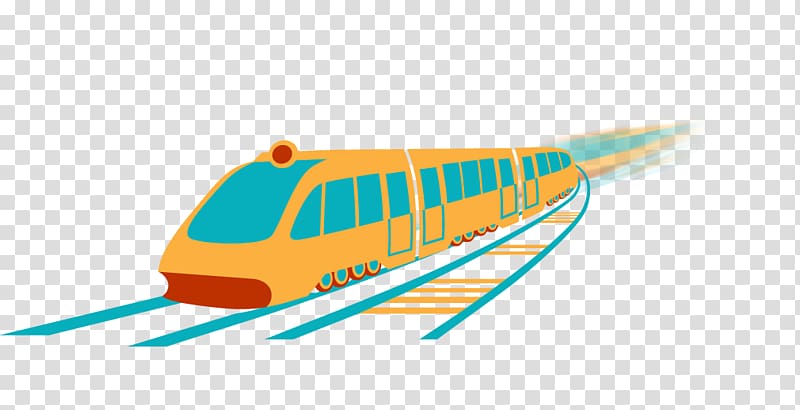 High Speed Train Clipart Hd PNG, Vehicle High Speed Rail Illustration, Hand  Draw, Cartoon, Traffic PNG Image For Free Download