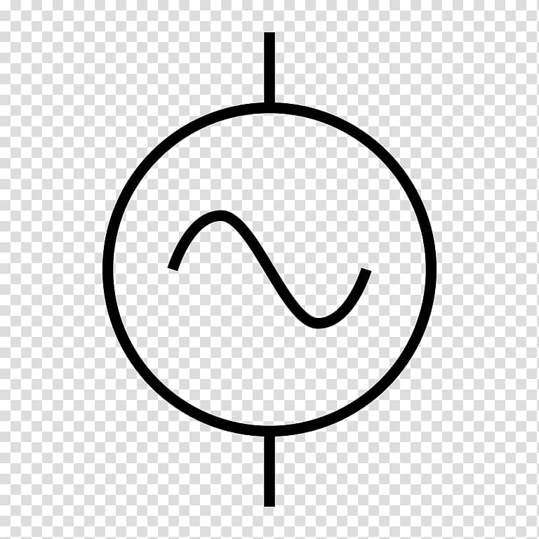 Alternating current Electronic symbol Power Converters Voltage source, symbol transparent background PNG clipart