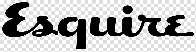Esquire Logo GQ Magazine, text transparent background PNG clipart