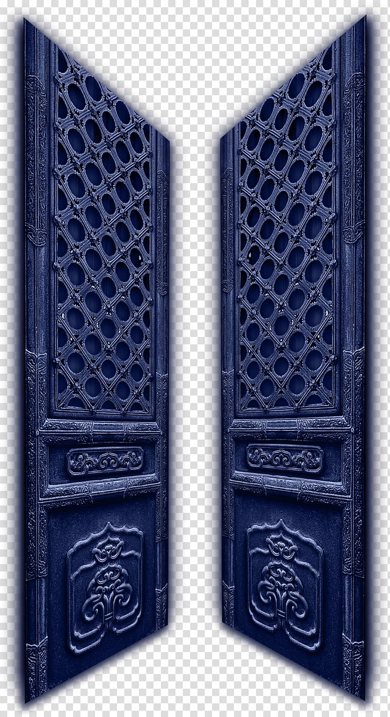 Door Candle Blue, Antique wooden door blue material transparent background PNG clipart