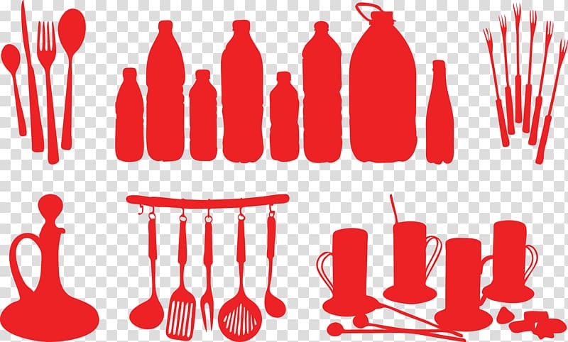 Knife Kitchen utensil Silhouette, Kitchenware silhouette transparent background PNG clipart