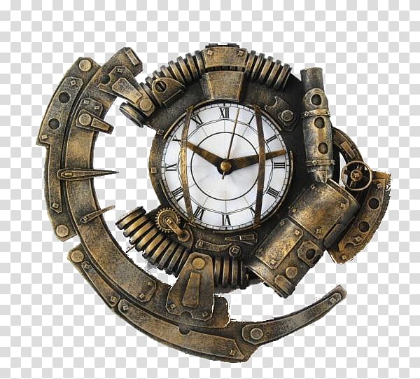 Steampunk Floor & Grandfather Clocks Kit-Cat Klock Digital clock, clock transparent background PNG clipart
