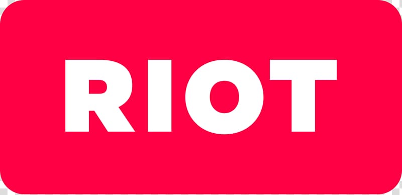 red and white Riot logo, Riot Logo transparent background PNG clipart