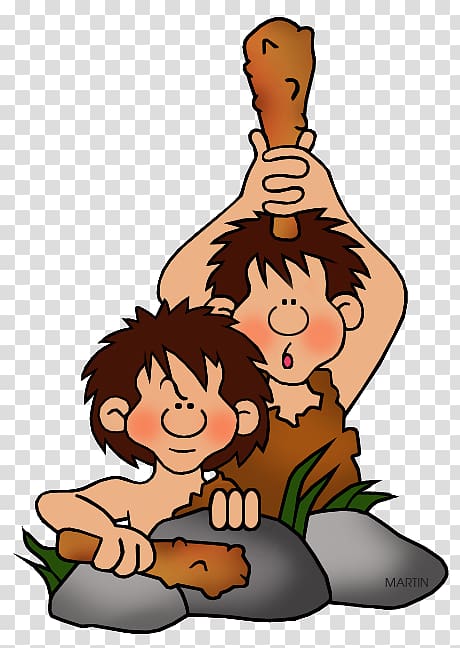 paleolithic person clip art