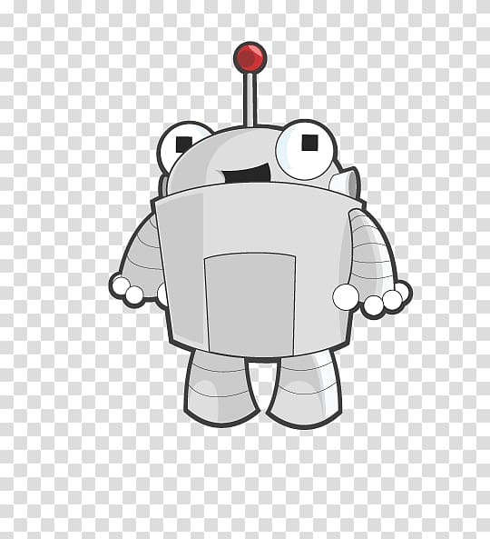 gray robot illustration, Moz Bot Logo transparent background PNG clipart