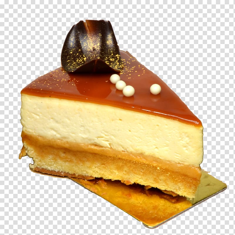 Caramel shortbread Flan Frozen dessert Crème caramel Cheesecake, slice of bread transparent background PNG clipart