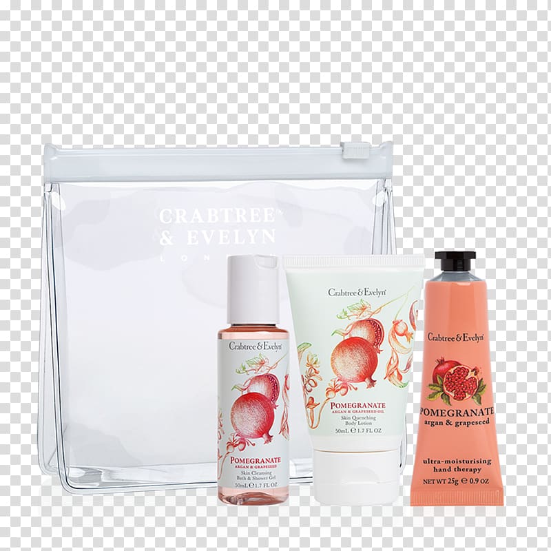 Lotion Crabtree & Evelyn Grape seed oil Argan oil Crabtree and Evelyn, pomegranate transparent background PNG clipart