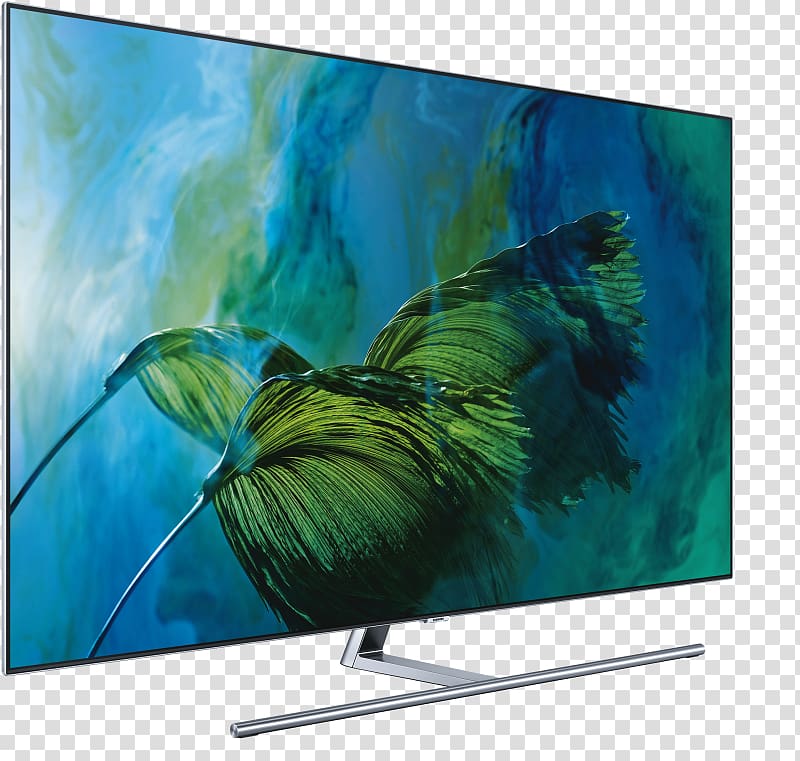LED-backlit LCD Quantum dot display Samsung 4K resolution Smart TV, 4K HDR transparent background PNG clipart