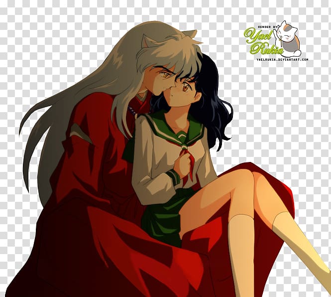 Kagome Higurashi Inuyasha Shippo Kikyo Miroku, inuyasha transparent background PNG clipart