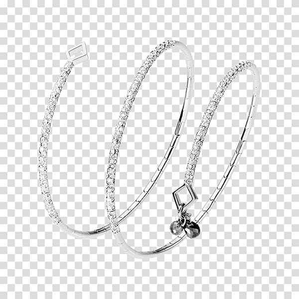 Bangle Bracelet Silver Body Jewellery, silver transparent background PNG clipart