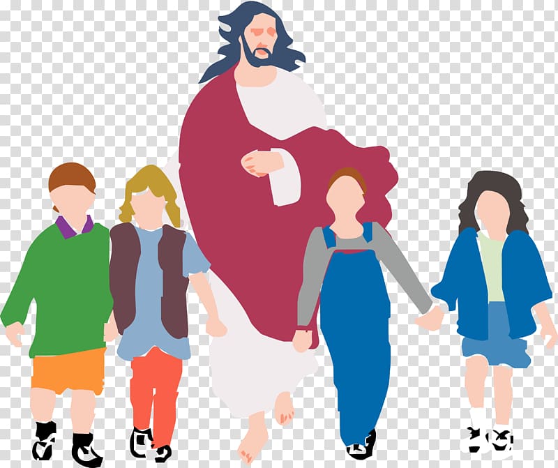 Bible Jesus walking on water Miracles of Jesus Child , Children transparent background PNG clipart