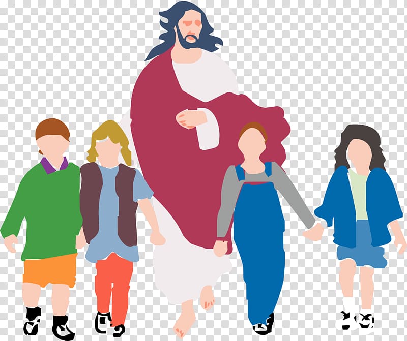 jesus walks on water clipart for kids