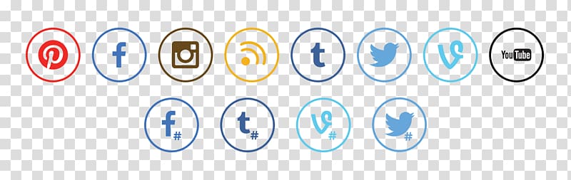 Facebook, Instagram, Twitter, and YouTube logos, Facebook Instagram YouTube Social network Vine, pushpin transparent background PNG clipart
