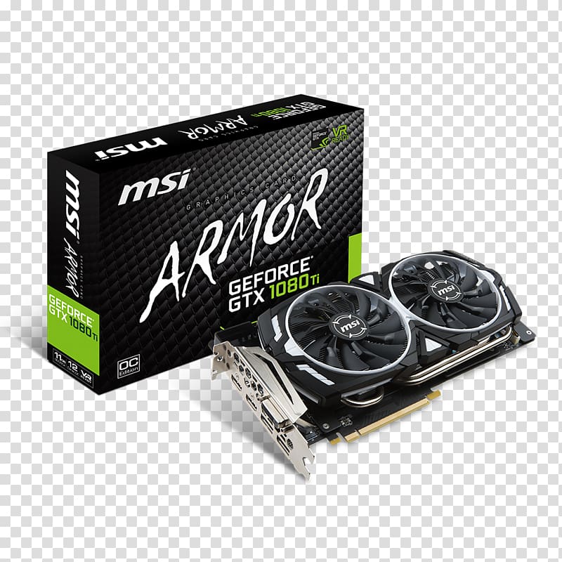 Graphics Cards & Video Adapters NVIDIA GeForce GTX 1080 Ti Micro-Star International, nvidia transparent background PNG clipart
