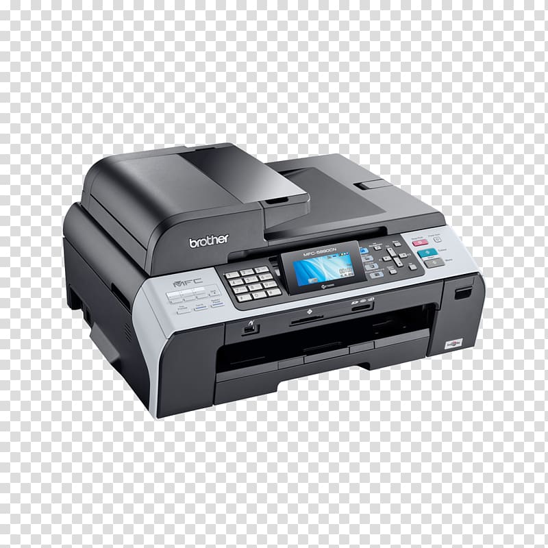 Multi-function printer Brother Industries Inkjet printing Paper, green inkjet transparent background PNG clipart