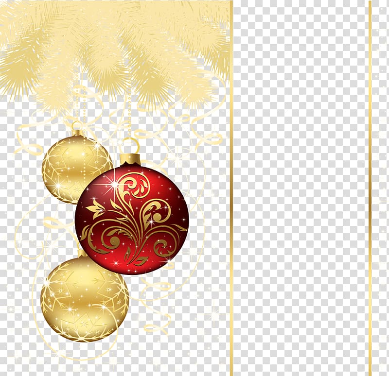 Christmas ornament Gold, Colorful colorful ball transparent background PNG clipart