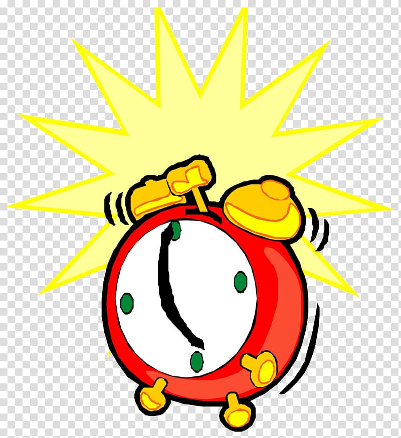 Alarm clock Cartoon, Cartoon alarm clock transparent background PNG clipart