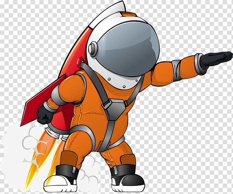 Astronaut transparent background PNG clipart