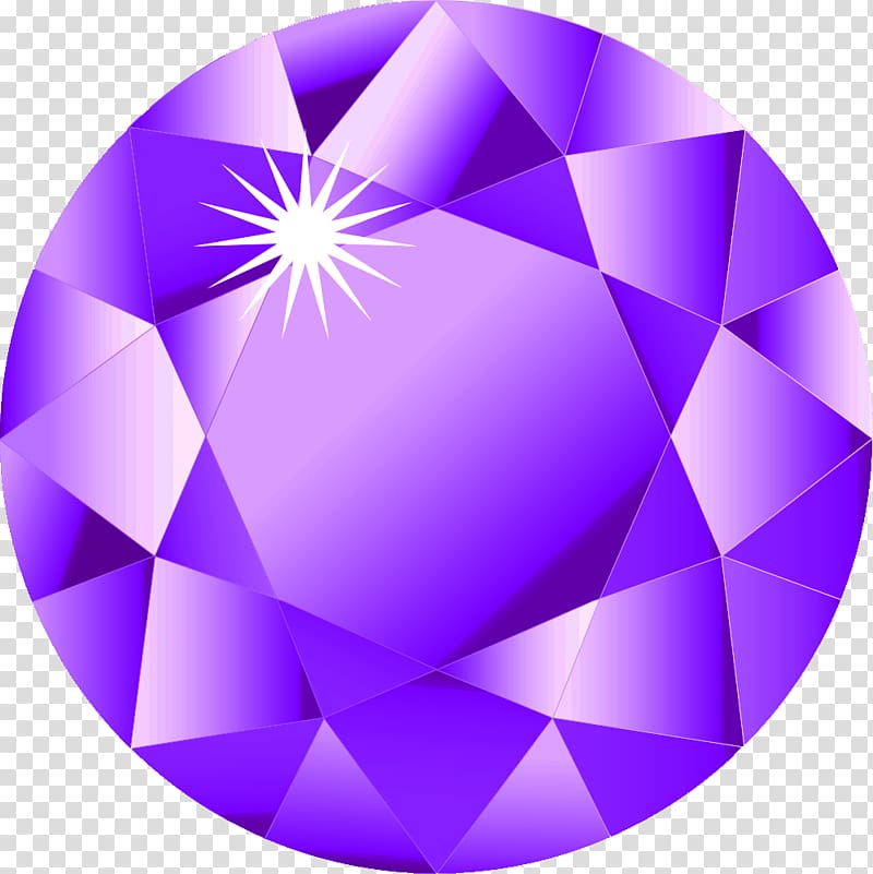 Birthstone Amethyst Purple Gemstone Diamond, purple transparent background PNG clipart