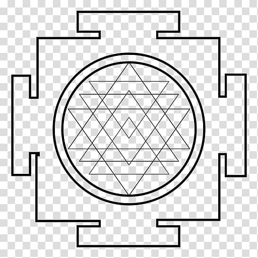 Circle Sacred geometry Sri Yantra, circle transparent background PNG clipart