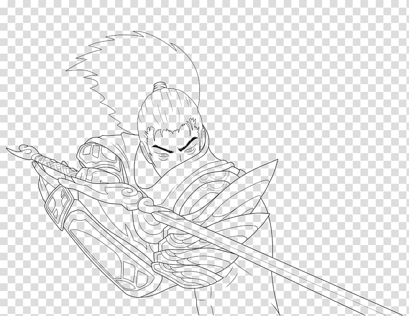 Line art League of Legends Drawing Fan art Sketch, League of Legends transparent background PNG clipart