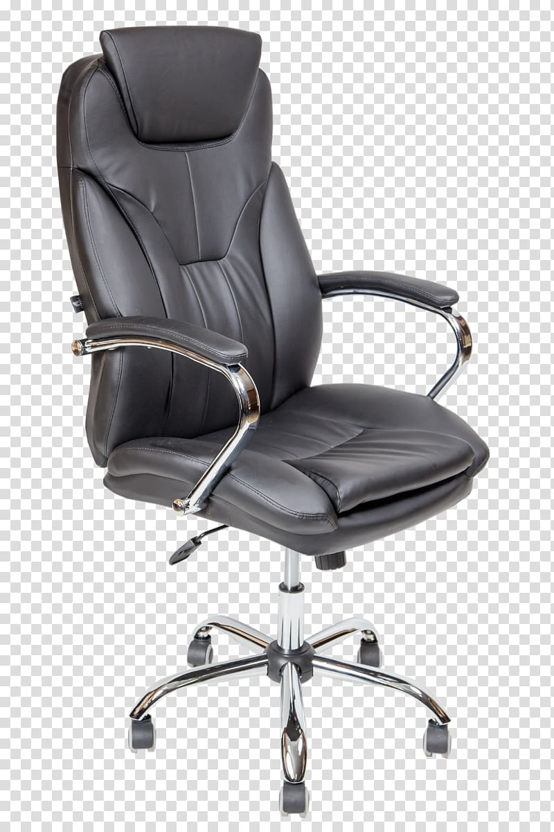 Office & Desk Chairs Bonded leather Furniture, chair transparent background PNG clipart