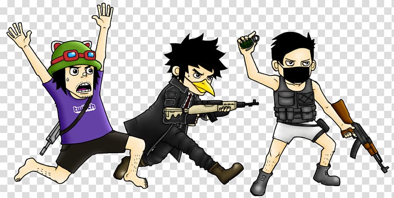 three male cartoon characters, PlayerUnknown\'s Battlegrounds Twitch Streaming media Video YouTube, pubg transparent background PNG clipart