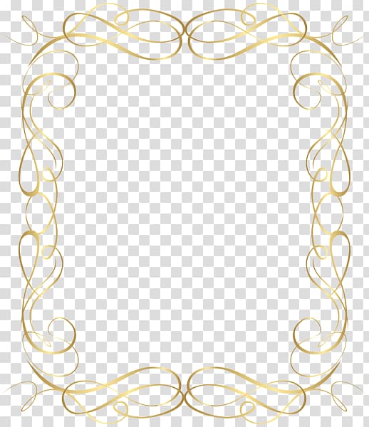 Frames , gold flat border transparent background PNG clipart