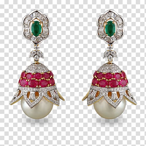 Earring Jewellery Jewelry design Diamond Ruby, Jewellery transparent background PNG clipart