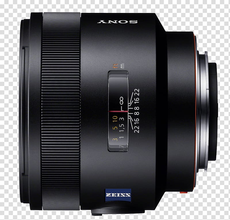 Sony AF 50mm f/1.4 Sony α Carl Zeiss Planar T* 85mm f/1.4 ZA Camera lens, sony transparent background PNG clipart