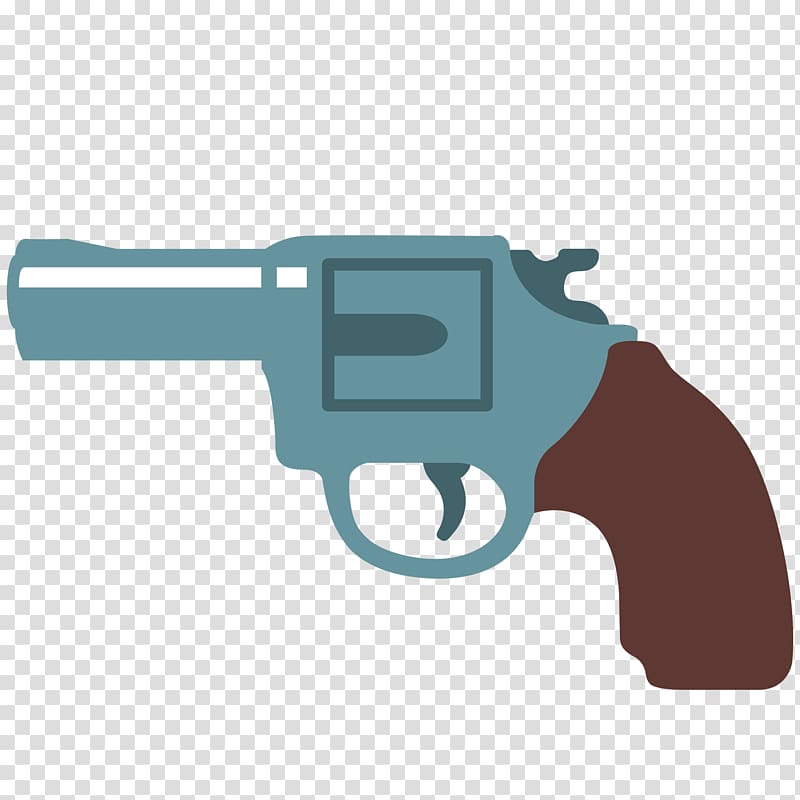 Emojipedia Pistol Firearm Revolver, hand gun transparent background PNG clipart