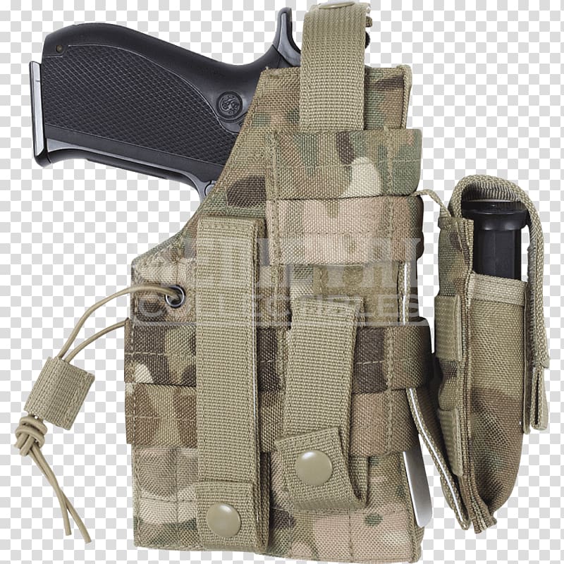 Gun Holsters Firearm MOLLE Military tactics, Gun Holsters transparent background PNG clipart