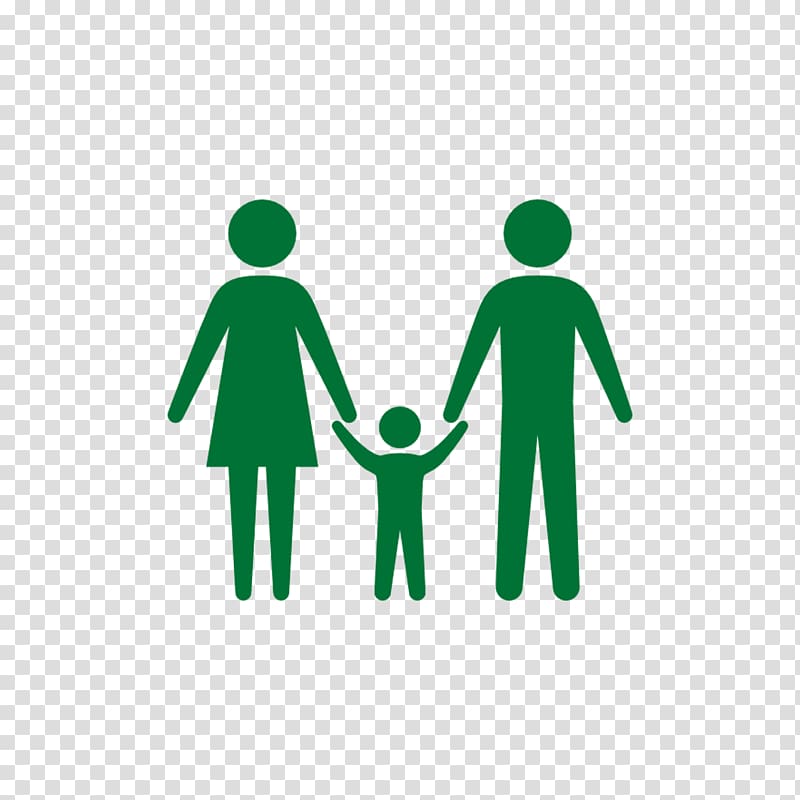 Silhouette Family Divorce Child, the whole family transparent background PNG clipart