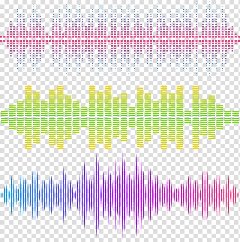 Line Angle Point Graphic design Pattern, Bar music sound waves, three assorted sound wave lines transparent background PNG clipart