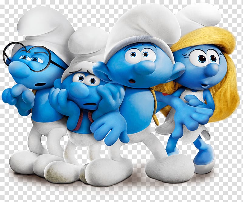 Hefty Smurf Brainy Smurf Smurfette Clumsy Smurf Papa Smurf, others transparent background PNG clipart